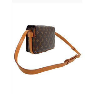 Louis Vuitton Brown Germain Leather Bag Shoulder Saint Monogram